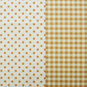 FELTRO COL. ROSEBONBON COMPOSE XADREZ E BOLINHA AMARELO E LARANJA 6041.519  0,50cm x 1,40cm - Santa Fé